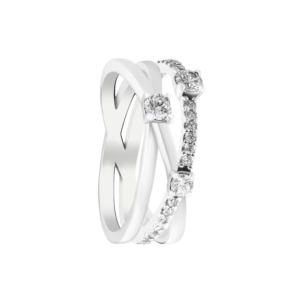 Sparkling Triple Band Ring Authentic 925 Sterling silver Jewelry Ring For Woman European Silver Rings For Jewelry Making
Sparkling Triple Band Ring Authentic 925 Sterling silver Jewelry Ring For Woman European Silver Rings For Jewelry Making