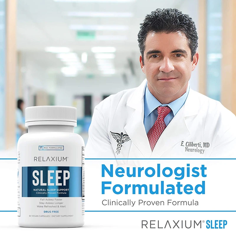 Natural Sleep Aid, Sleep Prolongation and Stress Relief Sleep Supplement with Magnesium, Chamomile, Valerian, Melatonin Capsules 
Natural Sleep Aid, Sleep Prolongation and Stress Relief Sleep Supplement with Magnesium, Chamomile, Valerian, Melatonin Capsules