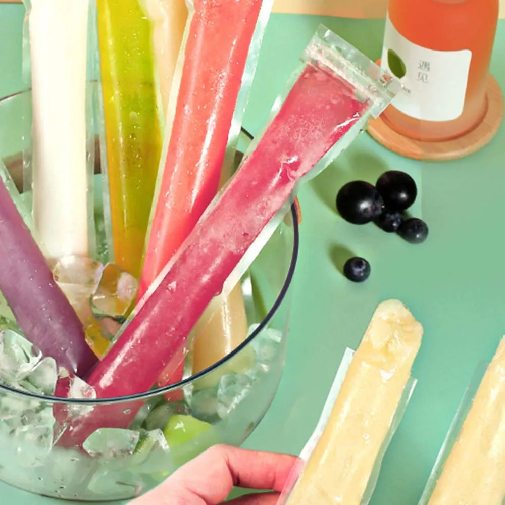 Ice Popsicle Mold Bags 20Pcs Disposable Freezer Tube with Zip Ice Cream Sticks Juice Fruit Smoothies Bag Kitchen Accessories
Ice Popsicle Mold Bags 20Pcs Disposable Freezer Tube with Zip Ice Cream Sticks Juice Fruit Smoothies Bag Kitchen Accessories