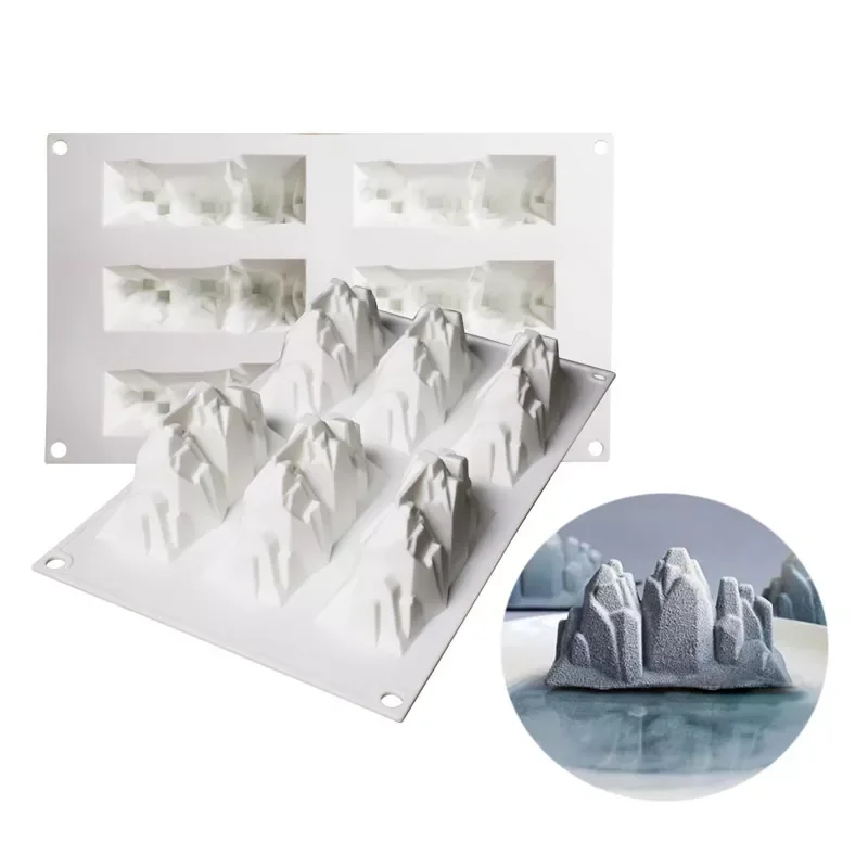 6 Grids Iceberg Mousse Sweet Cake Silicone Mold Baking Diy Ice Cream Snow Mountain Chocolate Ice Tray Mold
6 Grids Iceberg Mousse Sweet Cake Silicone Mold Baking Diy Ice Cream Snow Mountain Chocolate Ice Tray Mold
