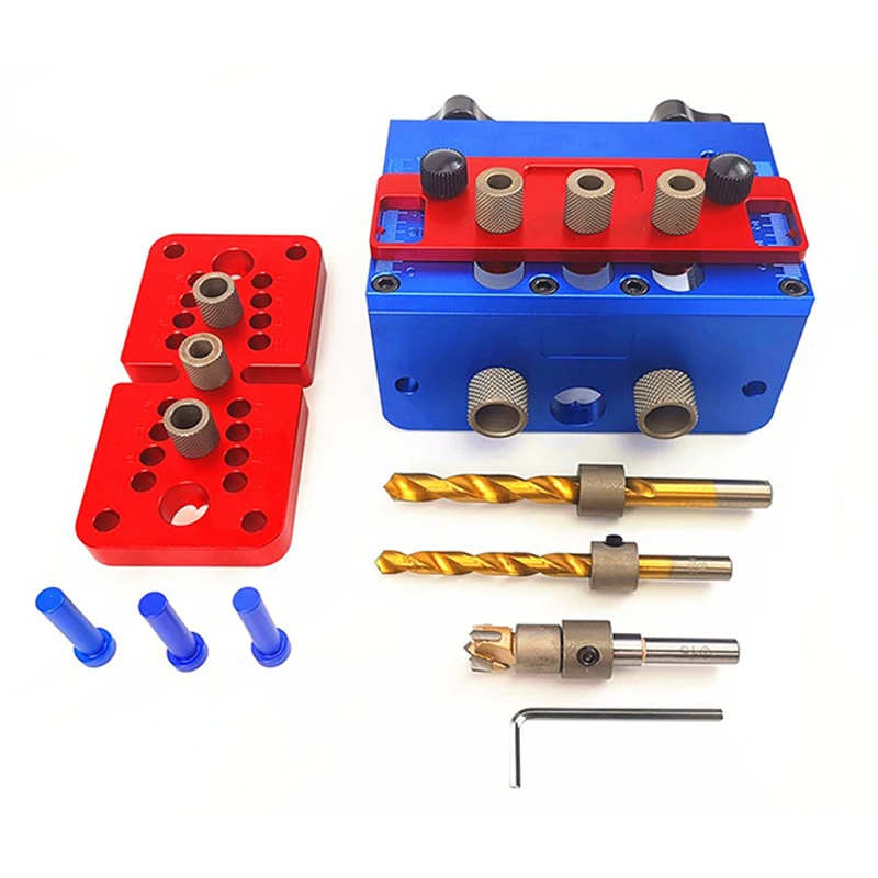 Multifunction Woodworking Doweling Jig Kit Adjustable Drilling Guide Puncher Locator Pocket Hole Jig Carpentry Tools
Multifunction Woodworking Doweling Jig Kit Adjustable Drilling Guide Puncher Locator Pocket Hole Jig Carpentry Tools