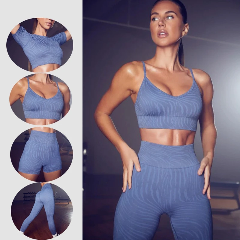 Zebra Pattern Yoga Set Women's Tracksuit Two Piece Set Women Gym Clothing Crop Top Bra Legging Sports Set Gym Wear Outfits
Zebra Pattern Yoga Set Women's Tracksuit Two Piece Set Women Gym Clothing Crop Top Bra Legging Sports Set Gym Wear Outfits