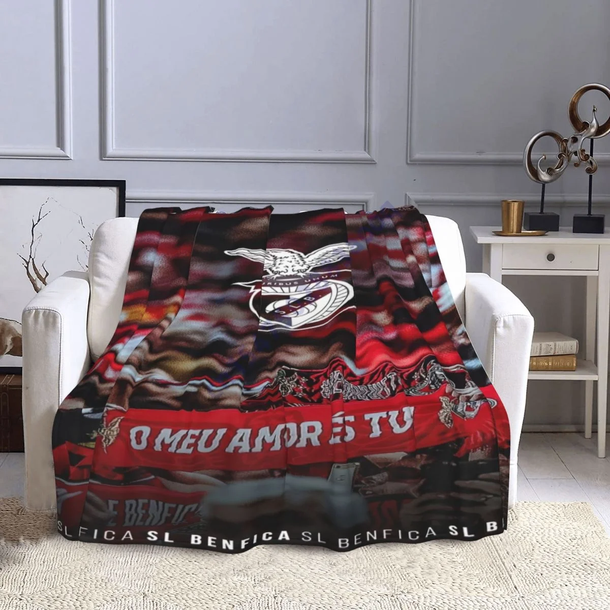 BENFICA FC Throw Blanket, super soft and superfine wool bed blanket/, lightweight and warm sofa cover/camping picnic mat/medium
BENFICA FC Throw Blanket, super soft and superfine wool bed blanket/, lightweight and warm sofa cover/camping picnic mat/medium