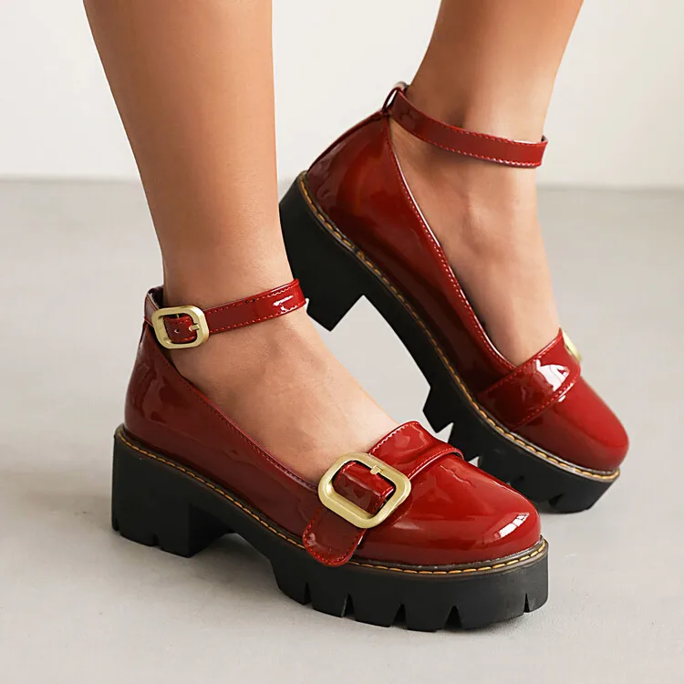 Shoes Woman Flats Clogs Platform Round Toe Casual Female Sneakers Buckle Dress Big Size Summer Creepers On Heels New Retro Lace-
Shoes Woman Flats Clogs Platform Round Toe Casual Female Sneakers Buckle Dress Big Size Summer Creepers On Heels New Retro Lace-