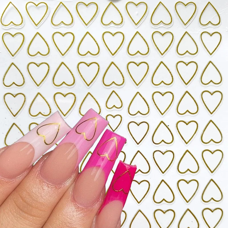 1pcs Love Hearts 3D Nail Stickers Golden Adhesive Ultra-thin Hollow Love Nail Art Sticker DIY Nail Sticker Nail Art Decorations
1pcs Love Hearts 3D Nail Stickers Golden Adhesive Ultra-thin Hollow Love Nail Art Sticker DIY Nail Sticker Nail Art Decorations
