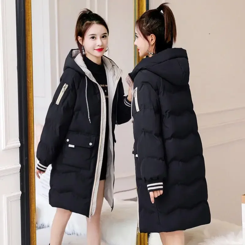 2023 New Winter Coat Women Down Cotton Jacket Loose Large Thick Mid Length Version Outwear Hooded Overcoat Warm Parkas
2023 New Winter Coat Women Down Cotton Jacket Loose Large Thick Mid Length Version Outwear Hooded Overcoat Warm Parkas