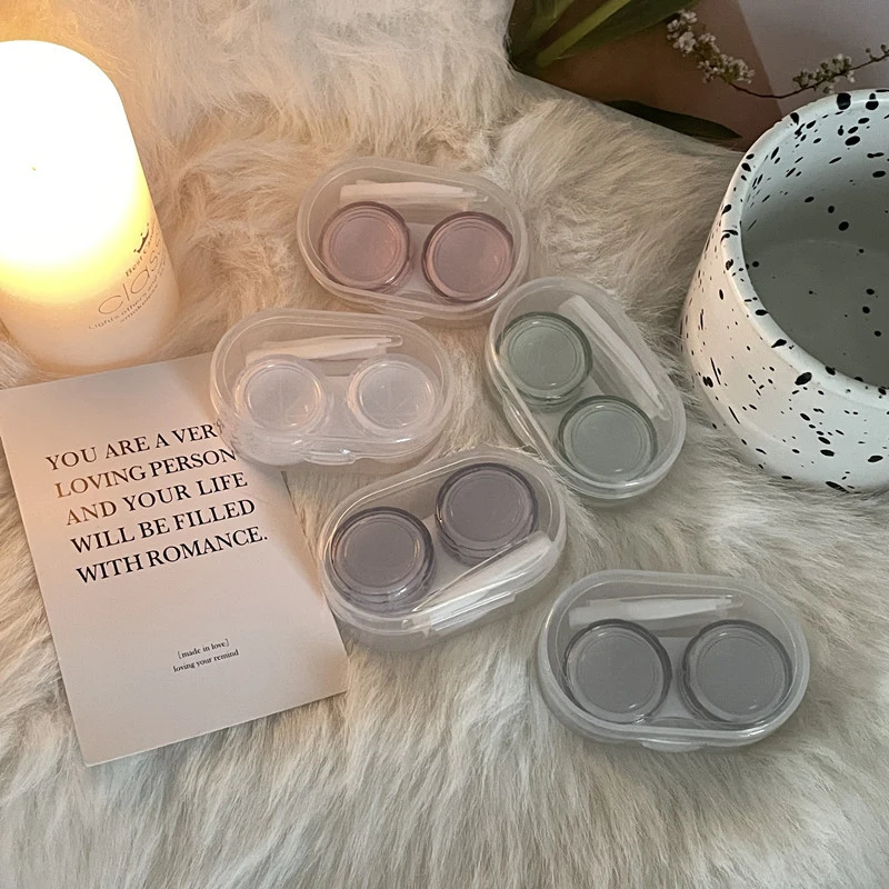 Fashion Simple Portable Transparent Color Contact Lens Case Vintage Niche Companion Box Glass Care Box For Students Supplies
Fashion Simple Portable Transparent Color Contact Lens Case Vintage Niche Companion Box Glass Care Box For Students Supplies