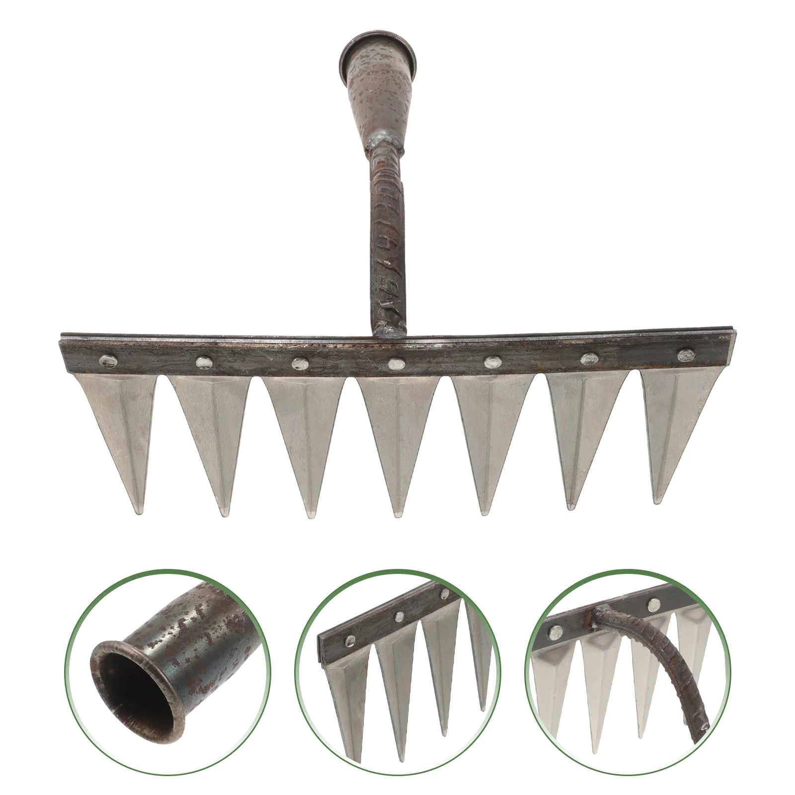 Garden Hand Rake Gardening Leaf Rake Metal Rake Portable Small Rake Planting Rake for Garden
Garden Hand Rake Gardening Leaf Rake Metal Rake Portable Small Rake Planting Rake for Garden