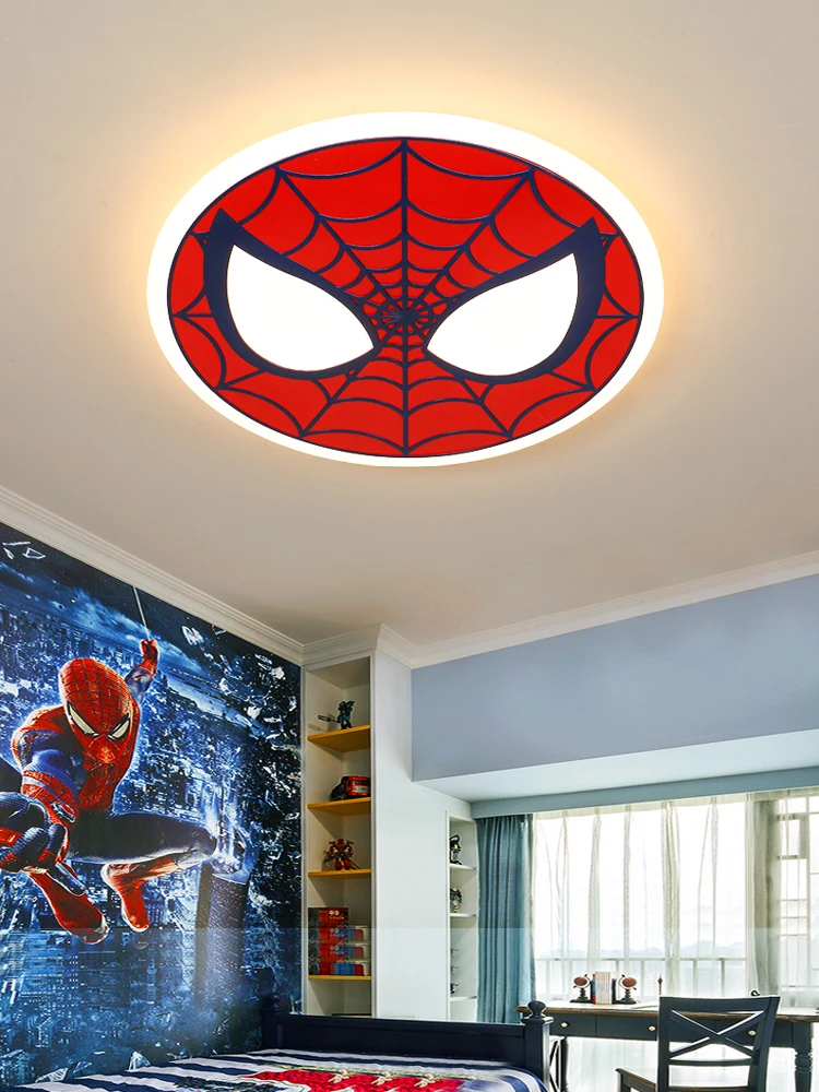 Modern Cute American Superhero Spider Art Deco Kids Room Lighting Led Ceiling Light Boy Cartoon Bedroom Nursery Lamp Light E27
Modern Cute American Superhero Spider Art Deco Kids Room Lighting Led Ceiling Light Boy Cartoon Bedroom Nursery Lamp Light E27