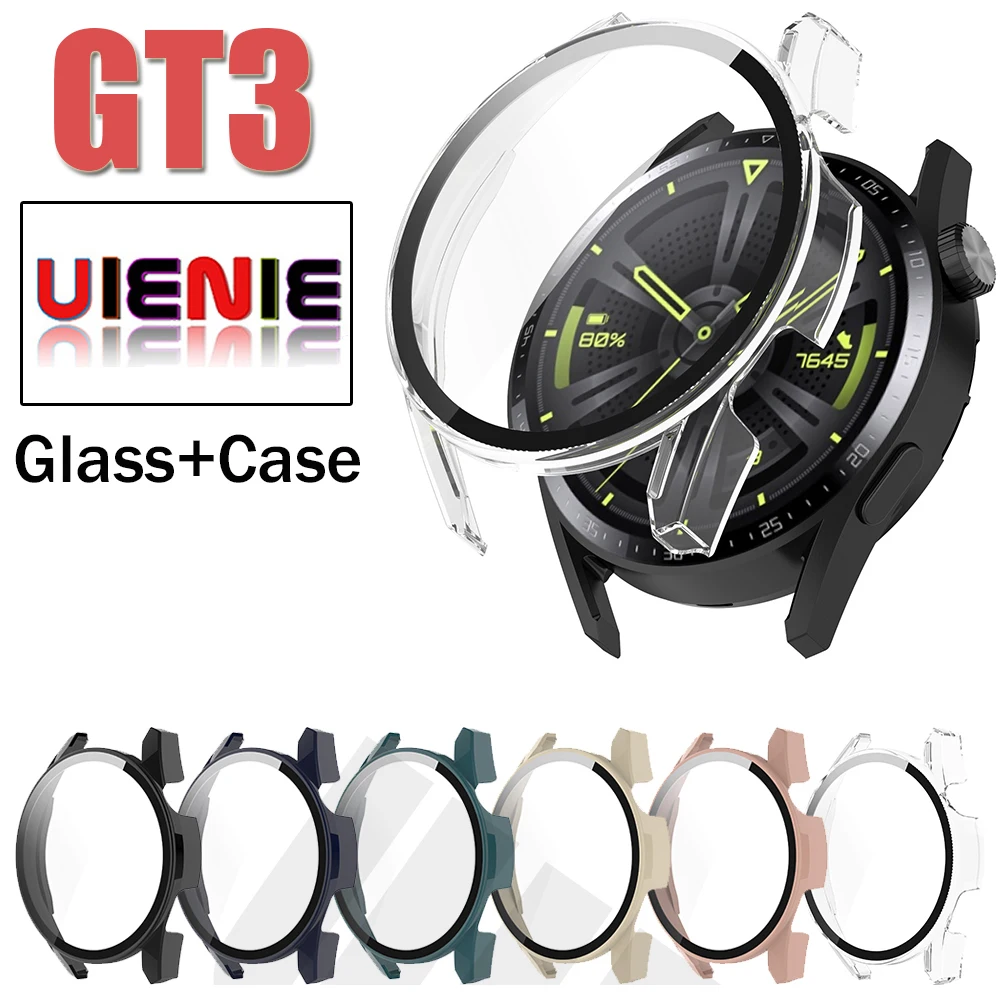 Glass+Case For Huawei Watch GT 3 46mm Strap PC Matte Cover All-Around Protective Bumper Shell for Huawei Watch GT 3 watch case
Glass+Case For Huawei Watch GT 3 46mm Strap PC Matte Cover All-Around Protective Bumper Shell for Huawei Watch GT 3 watch case
