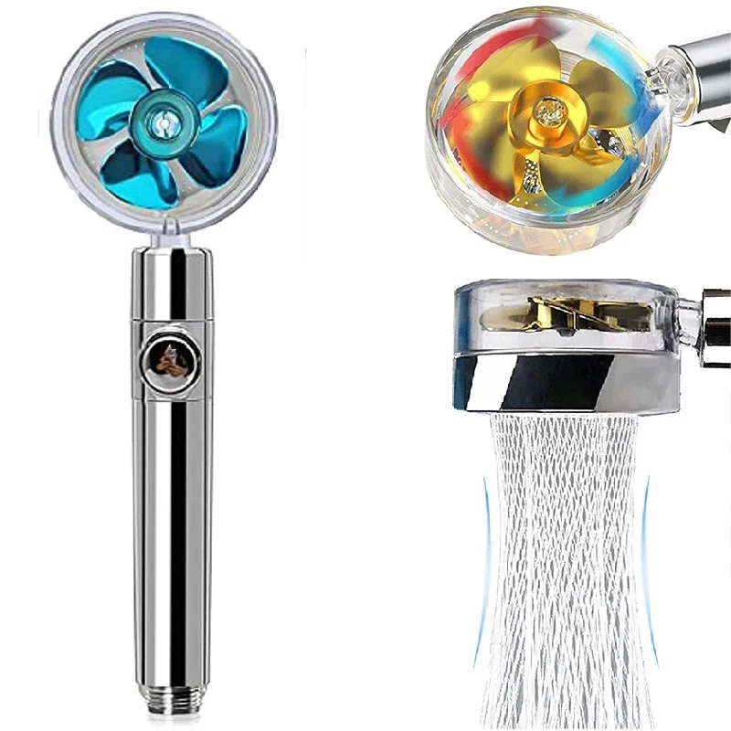 Shower Head 360 Degree Rotation Water Saving Flow Turbofan Hydraulic Injection High Pressure Sprayer Bathroom Accessories
Shower Head 360 Degree Rotation Water Saving Flow Turbofan Hydraulic Injection High Pressure Sprayer Bathroom Accessories