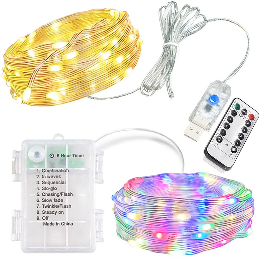 Battery/USB Powered Led Rope Light Outdoor Rope String Light With Remote 8 Modes Party Christmas Holiday Fairy Light Garland
Battery/USB Powered Led Rope Light Outdoor Rope String Light With Remote 8 Modes Party Christmas Holiday Fairy Light Garland