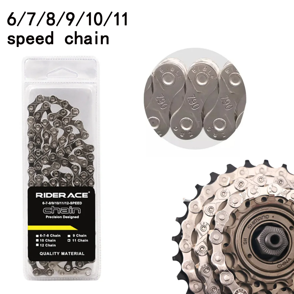 MTB Road Bike Chain Single Speed 8/9/10/11 Speed Compact Structure Metal Magic Buckle Bicycle Chains Cycling Parts Accessories
MTB Road Bike Chain Single Speed 8/9/10/11 Speed Compact Structure Metal Magic Buckle Bicycle Chains Cycling Parts Accessories