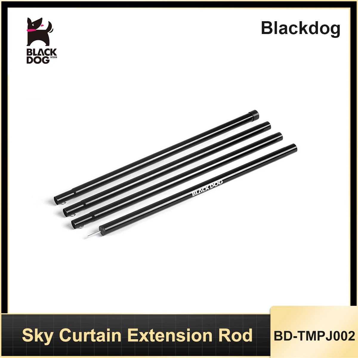 Blackdog BD-TMPJ002 2.4m 4 Iron Pipes Telescopic Ceiling Pole Black Dog Outdoor Camping Portable Stand Sky Curtain Extension Rod
Blackdog BD-TMPJ002 2.4m 4 Iron Pipes Telescopic Ceiling Pole Black Dog Outdoor Camping Portable Stand Sky Curtain Extension Rod