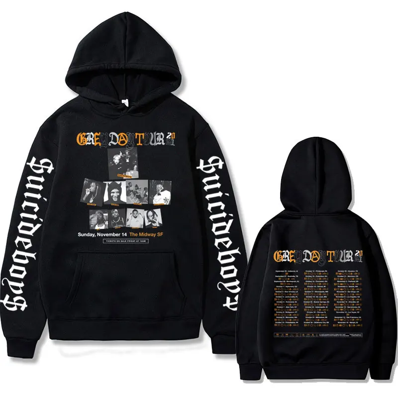 Rapper $uicideboy$ Grey Day Tour Graphic Hoodie Essential Suicideboys Hip Hop Hoodies Men Women Fashion Oversized Sweatshirts
Rapper $uicideboy$ Grey Day Tour Graphic Hoodie Essential Suicideboys Hip Hop Hoodies Men Women Fashion Oversized Sweatshirts