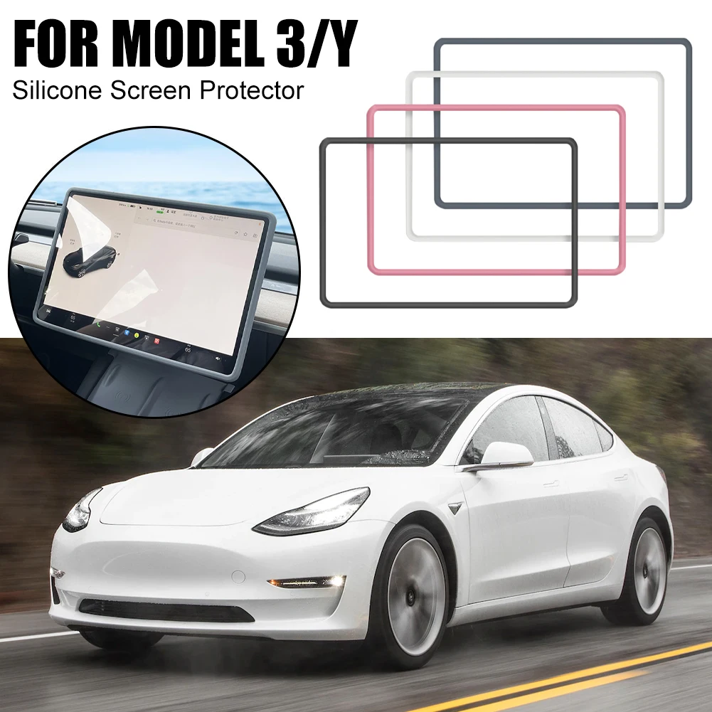 Силиконовый защитный чехол для экрана Tesla Model 3 Y, защитный чехол для экрана центральной консоли навигации, Черный Розовый Белый Серый
Силиконовый защитный чехол для экрана Tesla Model 3 Y, защитный чехол для экрана центральной консоли навигации, Черный Розовый Белый Серый