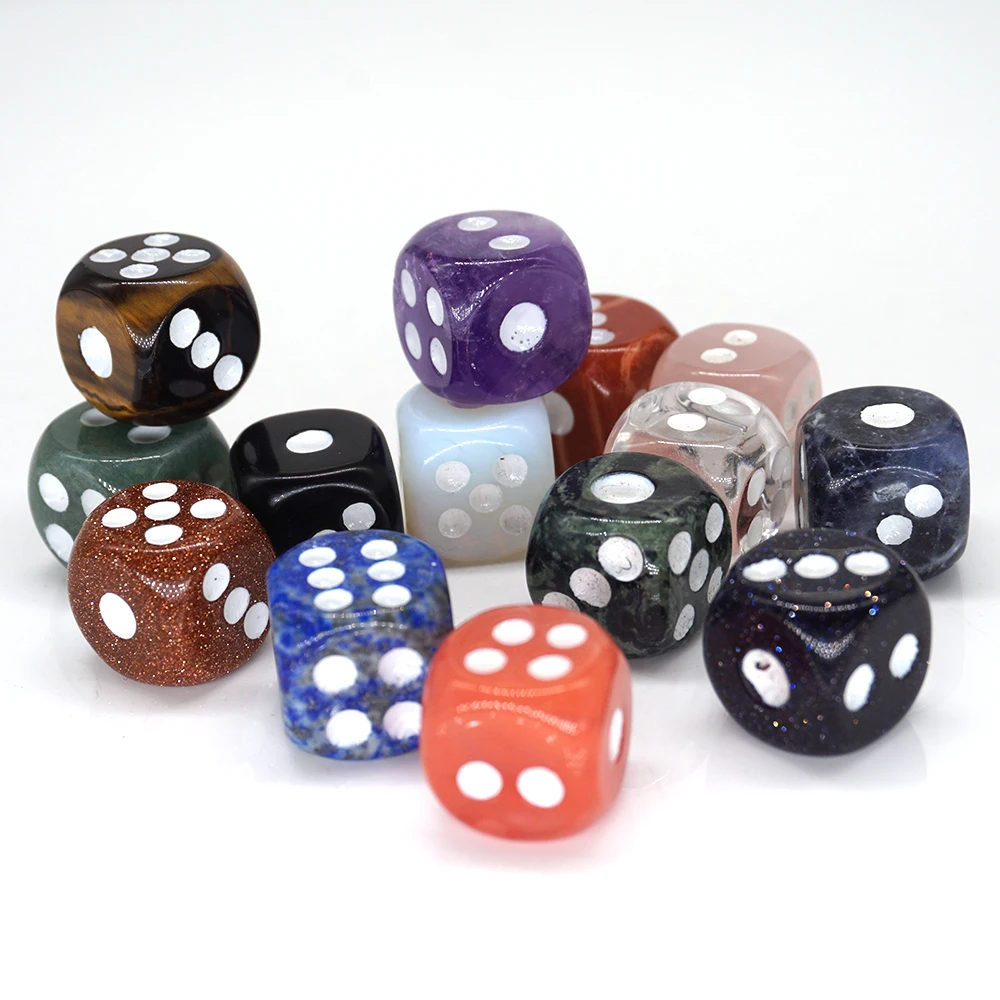 15MM Natural Stone D6 Dice Healing Reiki Energy Crystals for Witchcraft Supplies Handmade Gemstone Collection Family Games Decor
15MM Natural Stone D6 Dice Healing Reiki Energy Crystals for Witchcraft Supplies Handmade Gemstone Collection Family Games Decor