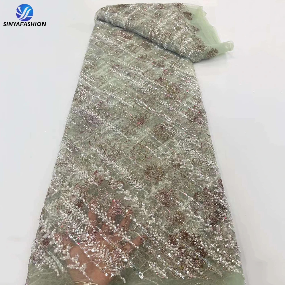 Sinya Various Colors Bridal Lace Heavy Beaded Lace Fabric For Women Sequins Lace Tulle Wholesale Net Wedding Dress
Sinya Various Colors Bridal Lace Heavy Beaded Lace Fabric For Women Sequins Lace Tulle Wholesale Net Wedding Dress