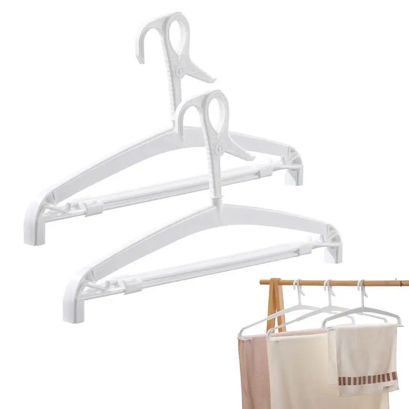 Heavy Duty Hangers For Coats Expandable Non Slip Hangers With Clips 2pcs Non Slip Windproof Space-Saving 360 Degree Swivel Hook
Heavy Duty Hangers For Coats Expandable Non Slip Hangers With Clips 2pcs Non Slip Windproof Space-Saving 360 Degree Swivel Hook