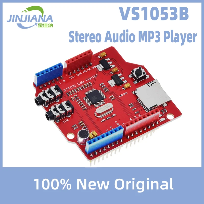 Стерео аудио mp3-плеер VS1053, щит для декодирования записей, макетная плата, модуль со слотом для TF-карты для Arduino UNO R3 VS1053B
Стерео аудио mp3-плеер VS1053, щит для декодирования записей, макетная плата, модуль со слотом для TF-карты для Arduino UNO R3 VS1053B
