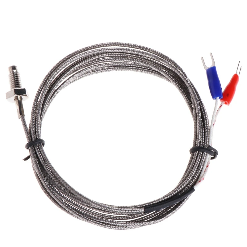 K-Type Thermocouple Temperature Sensors Thread Probe with 2M Wire Metal Probe Fitting for Industrial Durable
K-Type Thermocouple Temperature Sensors Thread Probe with 2M Wire Metal Probe Fitting for Industrial Durable