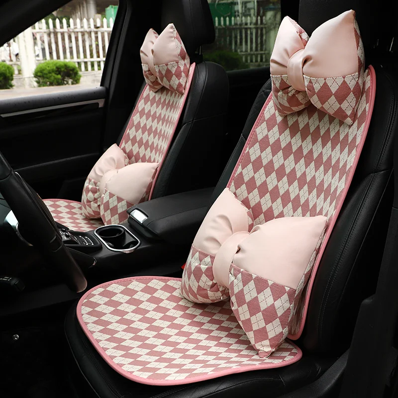 GM Car Seat Protective Cover Leather Auto Rear Backseat Cushion Protector Mat For Women Pink Neck Lumbar Support Pillows
GM Car Seat Protective Cover Leather Auto Rear Backseat Cushion Protector Mat For Women Pink Neck Lumbar Support Pillows