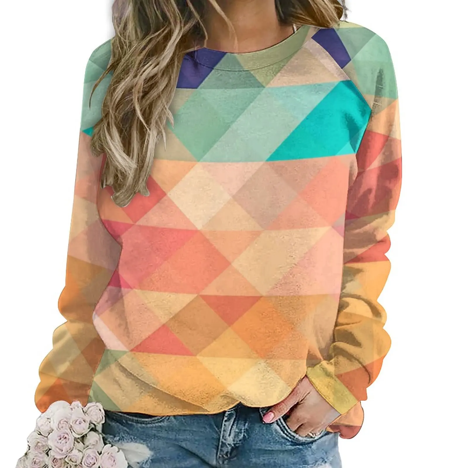 Colorful Geo Print Casual Hoodies Women Ombre Checkered Retro Design Hoodie Winter Long Sleeve Harajuku Oversized Sweatshirts
Colorful Geo Print Casual Hoodies Women Ombre Checkered Retro Design Hoodie Winter Long Sleeve Harajuku Oversized Sweatshirts