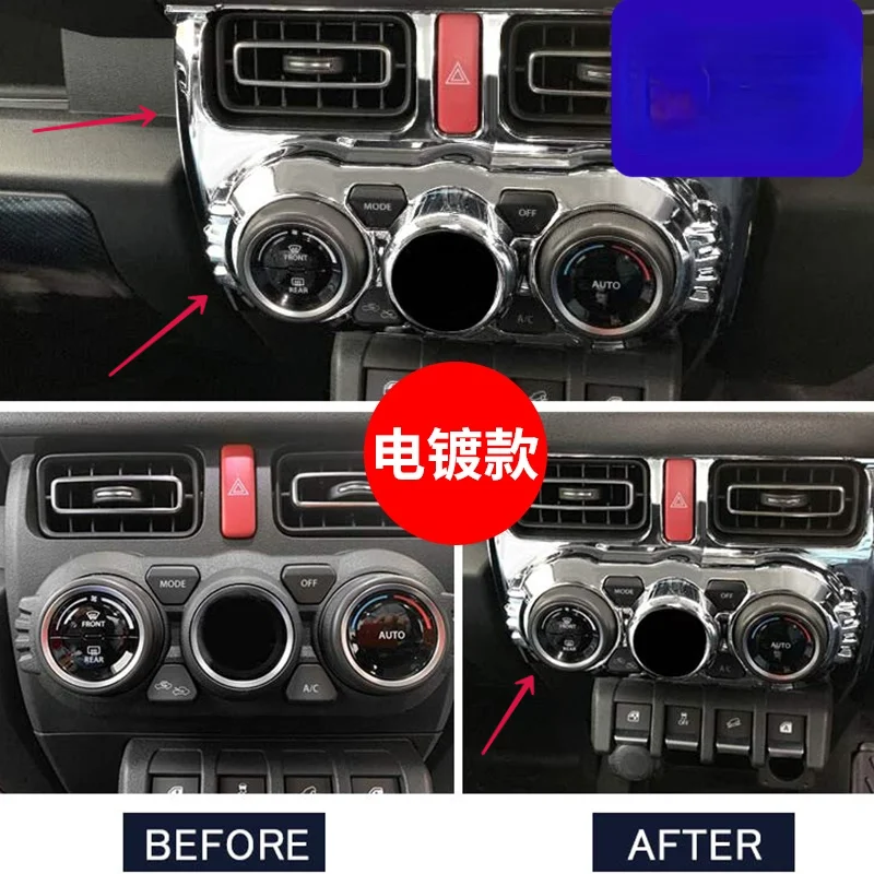 

for Suzuki 2019-2020 New Jimny JB74 Modified Interior Central Control Automatic Air Conditioning Air Outlet Knob Cover