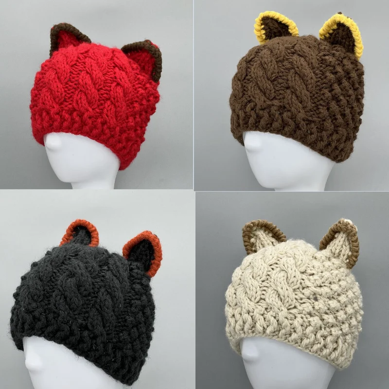 Вязаная шапка в виде лисы для женщин, вязаная крючком шапка ручной работы с рисунком ананаса и черепа, Симпатичные Уютные теплые зимние рожд...
Вязаная шапка в виде лисы для женщин, вязаная крючком шапка ручной работы с рисунком ананаса и черепа, Симпатичные Уютные теплые зимние рожд...