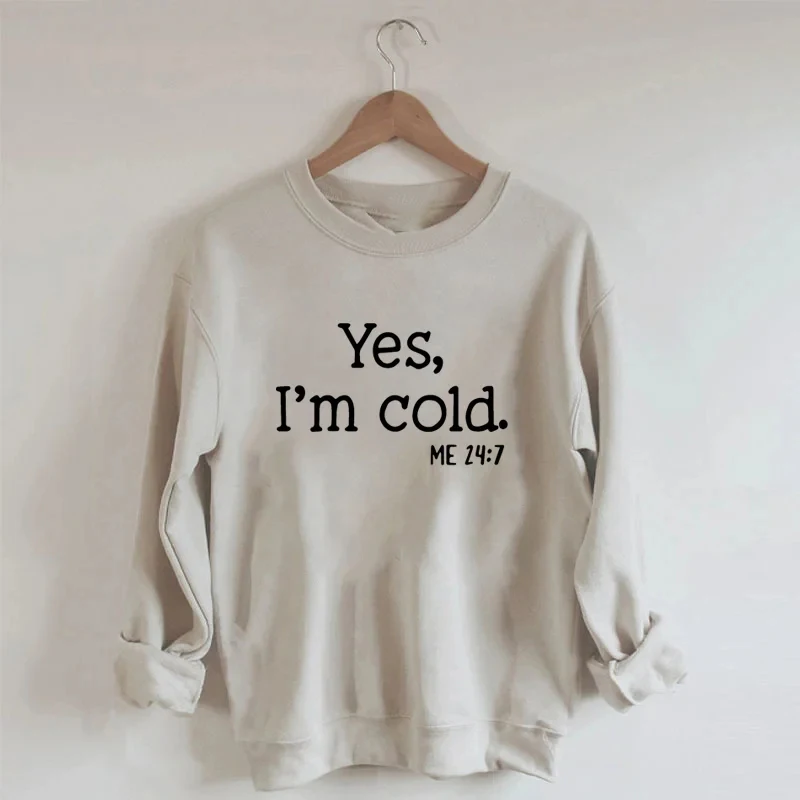 Rheaclot Yes I'm Cold Женская Хлопковая женская Милая Толстовка с длинным рукавом
Rheaclot Yes I'm Cold Женская Хлопковая женская Милая Толстовка с длинным рукавом