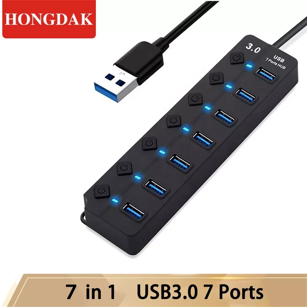 HONGDAK USB3.0 концентратор 4 7 портов высокоскоростной мульти-разветвитель адаптер питания переключатель USB3.0 концентратор для MacBook ноутбук ПК Ко...
HONGDAK USB3.0 концентратор 4 7 портов высокоскоростной мульти-разветвитель адаптер питания переключатель USB3.0 концентратор для MacBook ноутбук ПК Ко...