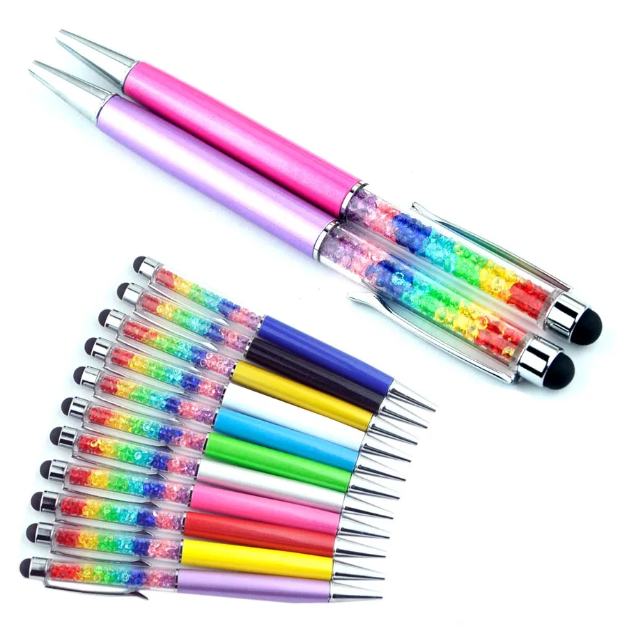100Pcs/Lot Colorful Stylus Crystal Diamond Rainbow Ballpoint Pen Stationery Office School Ballpen Novelty Gift Free Custom Logo
100Pcs/Lot Colorful Stylus Crystal Diamond Rainbow Ballpoint Pen Stationery Office School Ballpen Novelty Gift Free Custom Logo