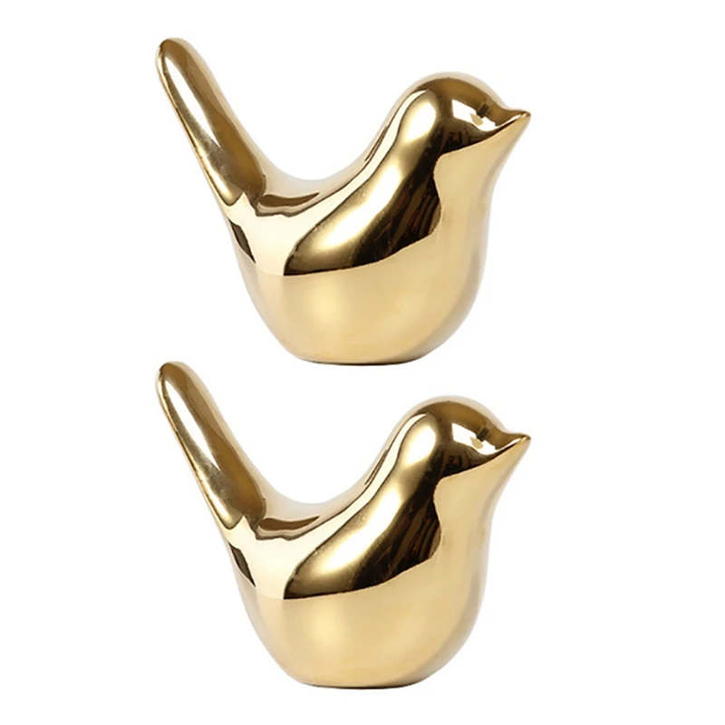 2X Polar House Golden Bird Figurines Modern Ceramic Bird Statues Animal Sculpture Home Decoration Crafts Gold Ceramic -L
2X Polar House Golden Bird Figurines Modern Ceramic Bird Statues Animal Sculpture Home Decoration Crafts Gold Ceramic -L