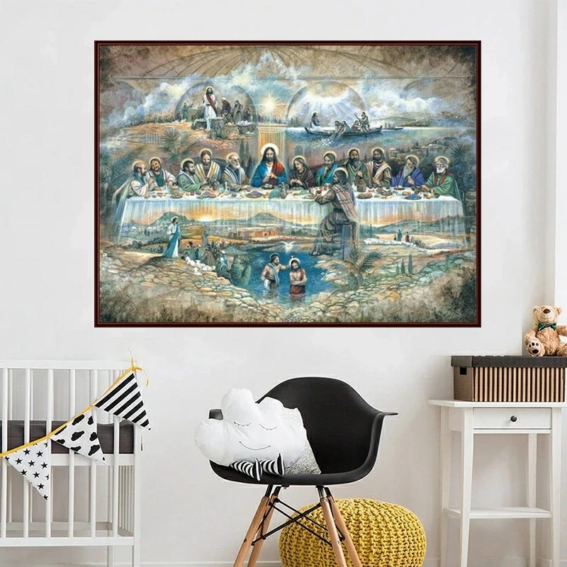 Jesus' The Last Supper 5D DIY Diamond Painting Full Drill Cross Stitch Kits Rhinestone Mosaic Embroidery Handscaf Home Decor
Jesus' The Last Supper 5D DIY Diamond Painting Full Drill Cross Stitch Kits Rhinestone Mosaic Embroidery Handscaf Home Decor