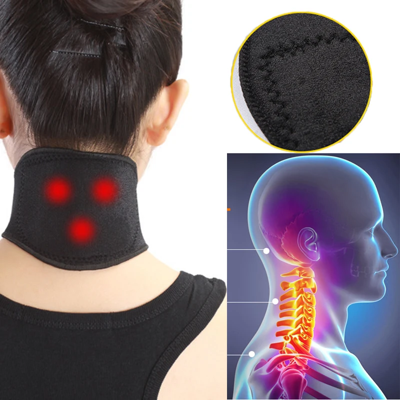

1pcs New Tourmaline Magnetic Therapy Neck Massager Cervical Vertebra Protection Spontaneous Heating Belt Body Massagerr