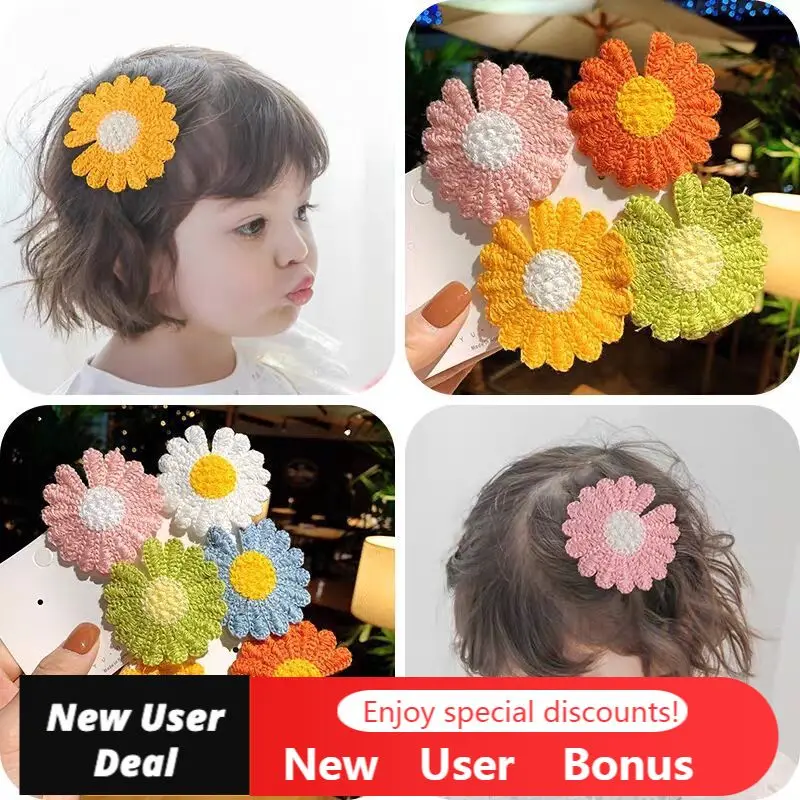 Hand-woven Girl Daisy Hairpin Fashion Hair Accessories Korean Version Girl Headwear Flower BB Clip Cute Hair Accessories
Hand-woven Girl Daisy Hairpin Fashion Hair Accessories Korean Version Girl Headwear Flower BB Clip Cute Hair Accessories