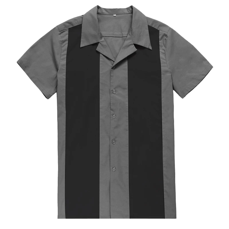 Rock N Roll Men Shirts Vintage 1950s Rockabilly Shirt Short Sleeve Punk Rave Shirt Mens Hip Hop Stitching Men Shirt US size
Rock N Roll Men Shirts Vintage 1950s Rockabilly Shirt Short Sleeve Punk Rave Shirt Mens Hip Hop Stitching Men Shirt US size