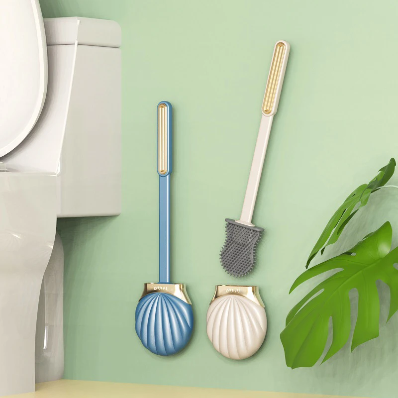 Shell Toilet Brush with Holder Set Long Handled Silicone Toilet Cleaner Brush Wall Mounted Wc Toilet Bathroom Accessories
Shell Toilet Brush with Holder Set Long Handled Silicone Toilet Cleaner Brush Wall Mounted Wc Toilet Bathroom Accessories