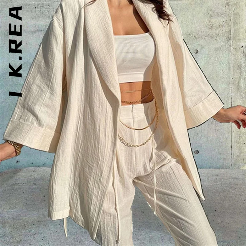 I K.Rea New Women Set Tracksuit Long Pants Sets Long Sleeve High Waist Pants Two Piece Set High Waist Women's Suit Female
I K.Rea New Women Set Tracksuit Long Pants Sets Long Sleeve High Waist Pants Two Piece Set High Waist Women's Suit Female