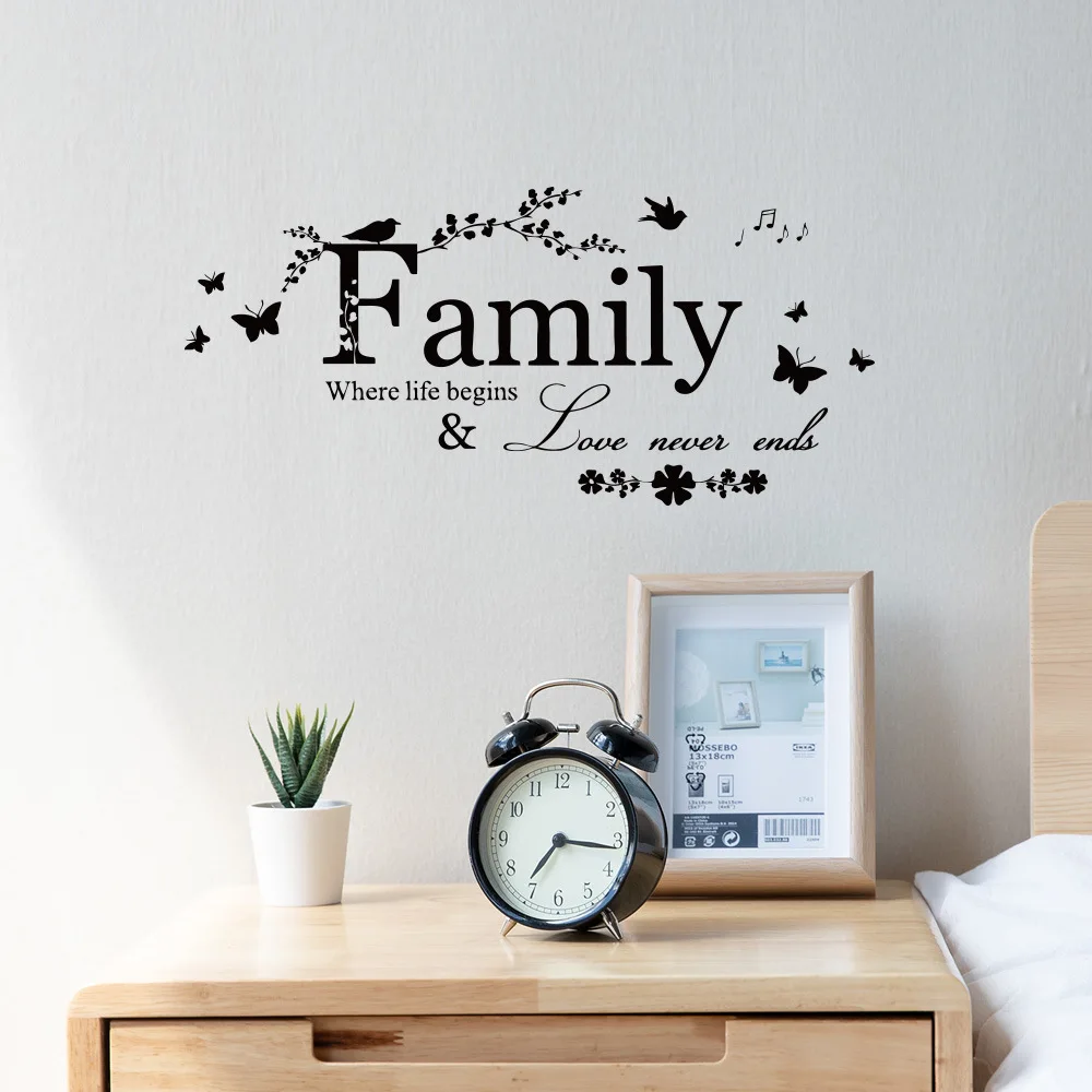 Family Love Never Ends Quote vinyl Wall Sticker Wall Decals Lettering Art Words Stickers Home Decor Wedding Decoration poster
Family Love Never Ends Quote vinyl Wall Sticker Wall Decals Lettering Art Words Stickers Home Decor Wedding Decoration poster