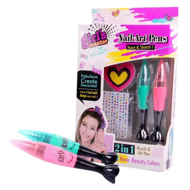 Children's Nail Art Pen Set Nontoxic Makeup Toy Nail Polish Set Nail Art DIY Decoration Play House Toys For Children
Children's Nail Art Pen Set Nontoxic Makeup Toy Nail Polish Set Nail Art DIY Decoration Play House Toys For Children