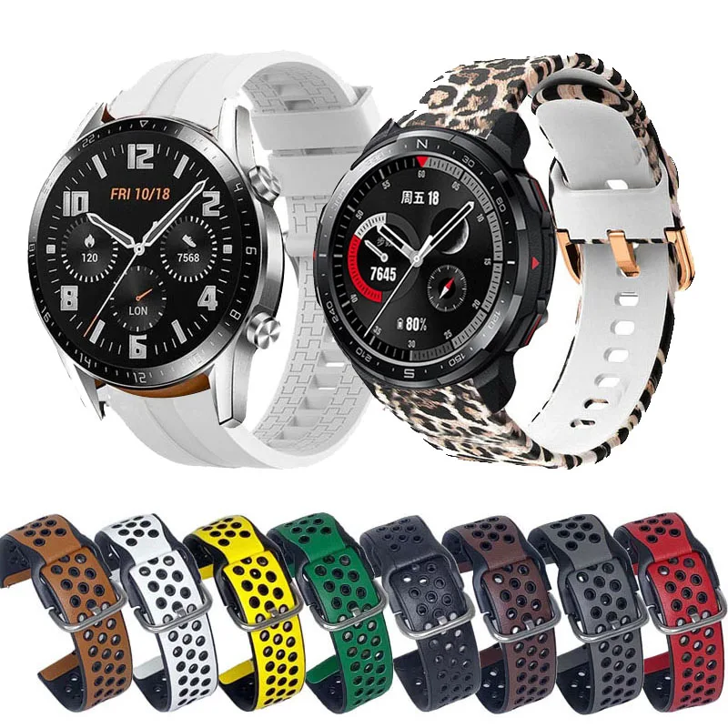 correa 22mm Silicone Leather strap For huawei Watch 3/honor watch gs pro/gt 2 pro/gt 2 46mm band For Amazfit GTR 2/2e Bracelets
correa 22mm Silicone Leather strap For huawei Watch 3/honor watch gs pro/gt 2 pro/gt 2 46mm band For Amazfit GTR 2/2e Bracelets