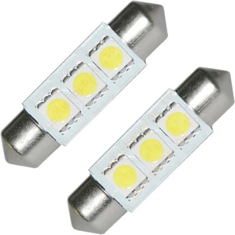 4 шт., 3 светодиодный ные лампы для подсветки номерного знака 5050 SMD C5W 6418 CANBUS
4 шт., 3 светодиодный ные лампы для подсветки номерного знака 5050 SMD C5W 6418 CANBUS