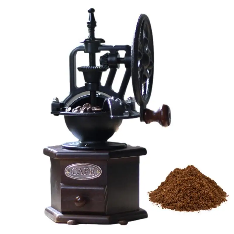 Manual Coffee Grinder Vintage Cast Iron Milling Machine Abrader Coffee Bean Grinder Kitchen Pepper Grinder Kitchen Accessories
Manual Coffee Grinder Vintage Cast Iron Milling Machine Abrader Coffee Bean Grinder Kitchen Pepper Grinder Kitchen Accessories