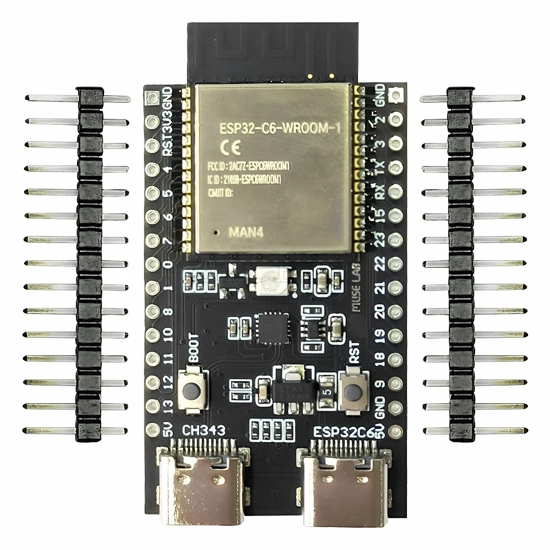 ESP32-C6-Devkitc-1-N4 ESP32-C6 Development Board Core Board RISC-V ESP32 Wifi Module Type-C Development Board Core Board Durable
ESP32-C6-Devkitc-1-N4 ESP32-C6 Development Board Core Board RISC-V ESP32 Wifi Module Type-C Development Board Core Board Durable