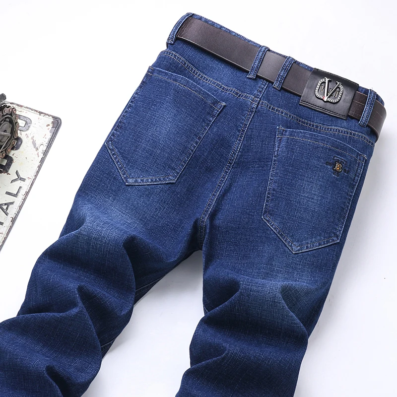 2022 Autumn New Men's Business Brand Jeans Classic Loose Casual Anti-Theft Denim Trousers Male Fashion All-match Straight Pants
2022 Autumn New Men's Business Brand Jeans Classic Loose Casual Anti-Theft Denim Trousers Male Fashion All-match Straight Pants