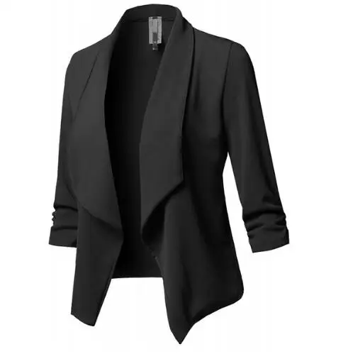 Autumn new women's fashion solid color lapel Blazer10 color long-sleeved pleated solid color small suit
Autumn new women's fashion solid color lapel Blazer10 color long-sleeved pleated solid color small suit
