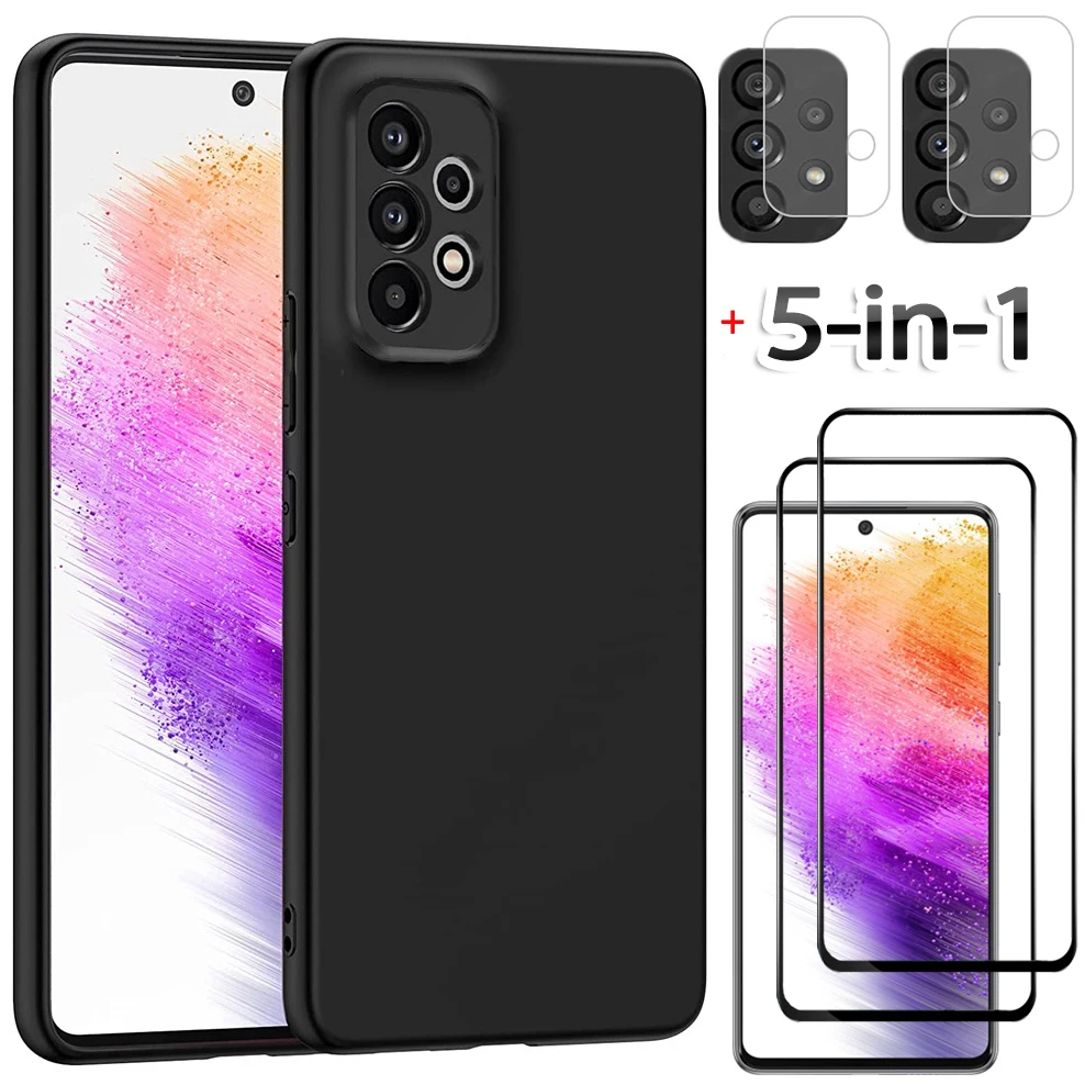 a73 5g case, black case + tempered glass for samsung a73 soft tpu phone cases samsung a 73 5g cover samsung galaxy a73 case
a73 5g case, black case + tempered glass for samsung a73 soft tpu phone cases samsung a 73 5g cover samsung galaxy a73 case