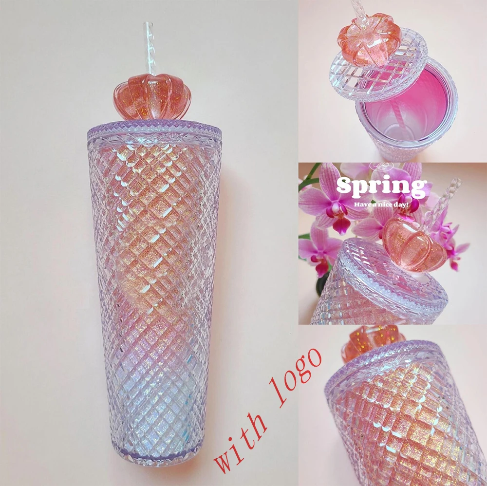 Plastic Durian Cup Cross-border Amazon Same Style Grid Straw Cup Crown Valentine Day Limited Double Layer Studded Cold Drink Cup
Plastic Durian Cup Cross-border Amazon Same Style Grid Straw Cup Crown Valentine Day Limited Double Layer Studded Cold Drink Cup