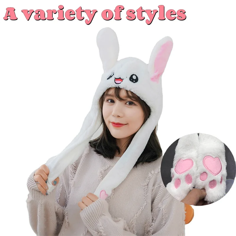 Kawaii Bunny Ears Hat Airbag Rabbit Hat Moving Ears Funny Toy Girls Cartoon Cute Soft Plush Moving Ears Cap Gift for Adult Kid
Kawaii Bunny Ears Hat Airbag Rabbit Hat Moving Ears Funny Toy Girls Cartoon Cute Soft Plush Moving Ears Cap Gift for Adult Kid